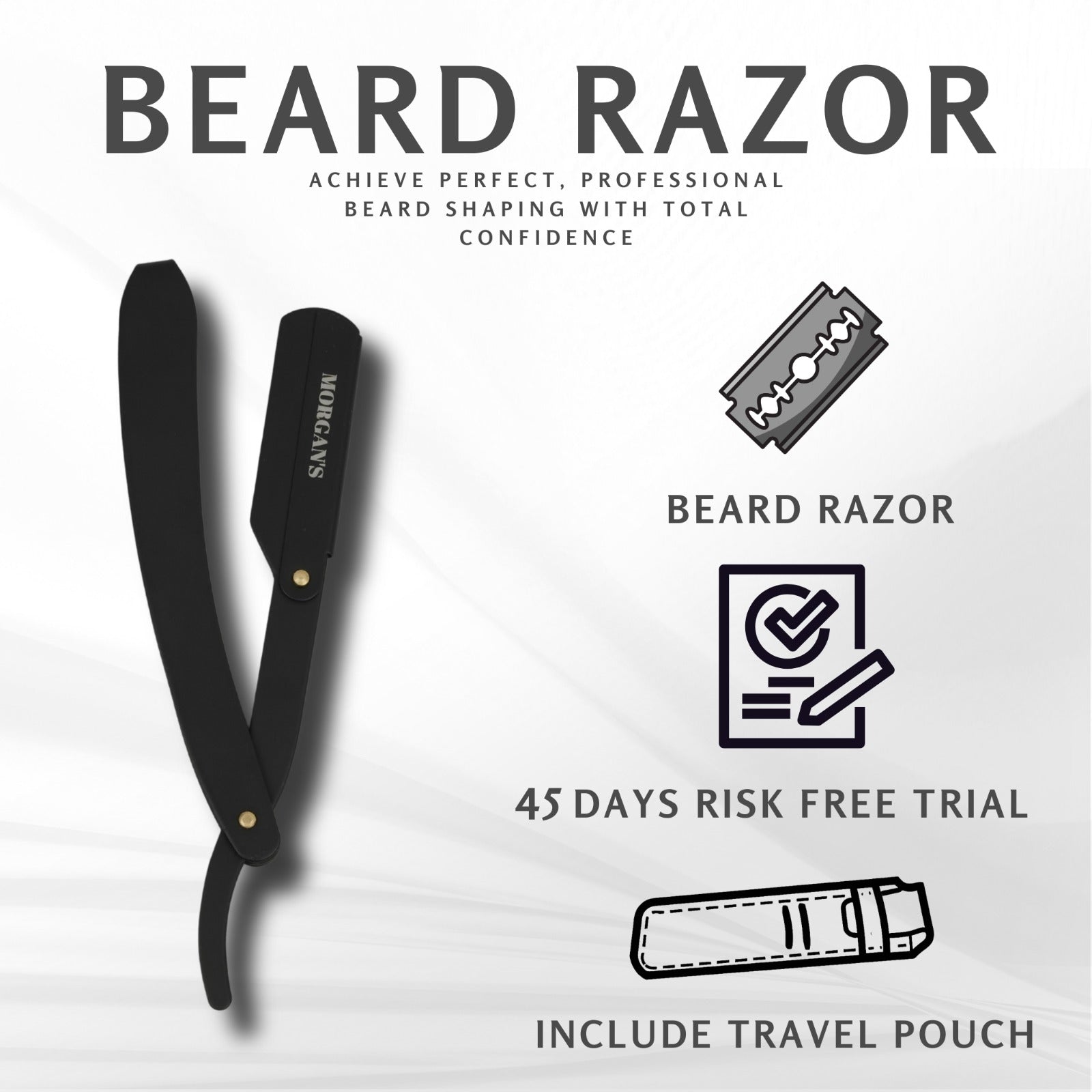 Matt Black Cut-Throat Razor