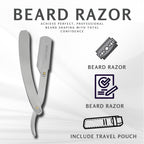 Matt Silver Cut-Throat Razor